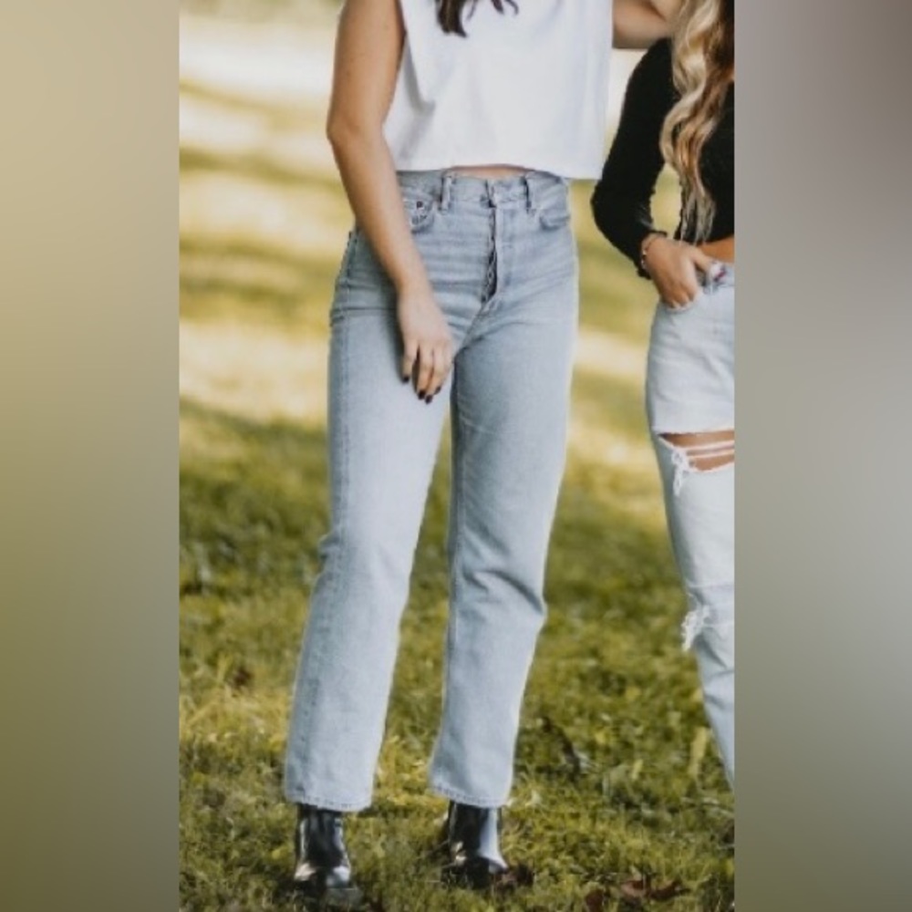 AGOLDE 90s mid-rise straight leg jean